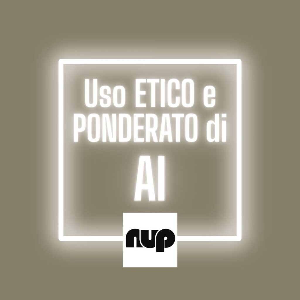 Scritta luminosa: uso etico AI